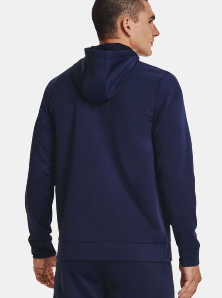 UA Armour Fleece FZ Hoodie Midnight Navy, view: 2