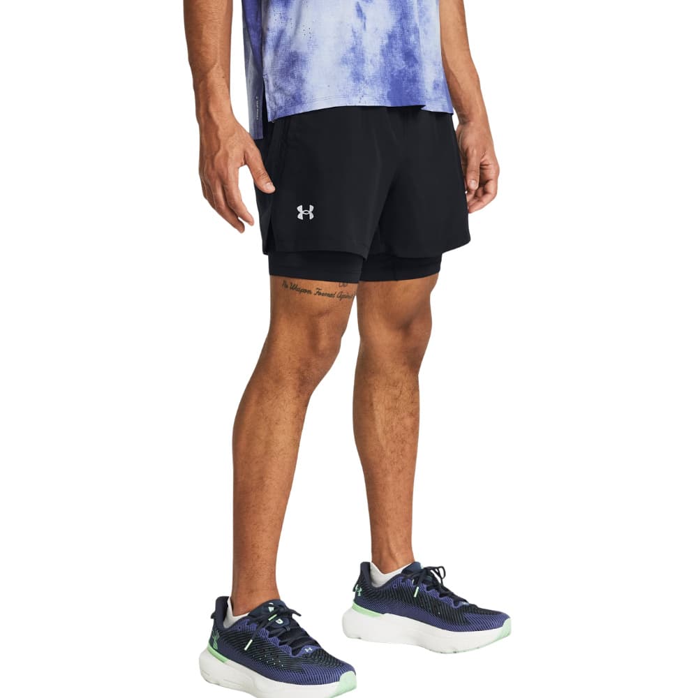 UA Launch 5'' 2-In-1 Shorts Black, view: 4