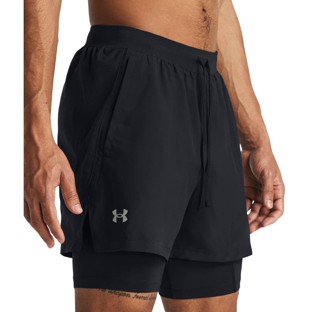 UA Launch 5'' 2-In-1 Shorts Black, view: 3