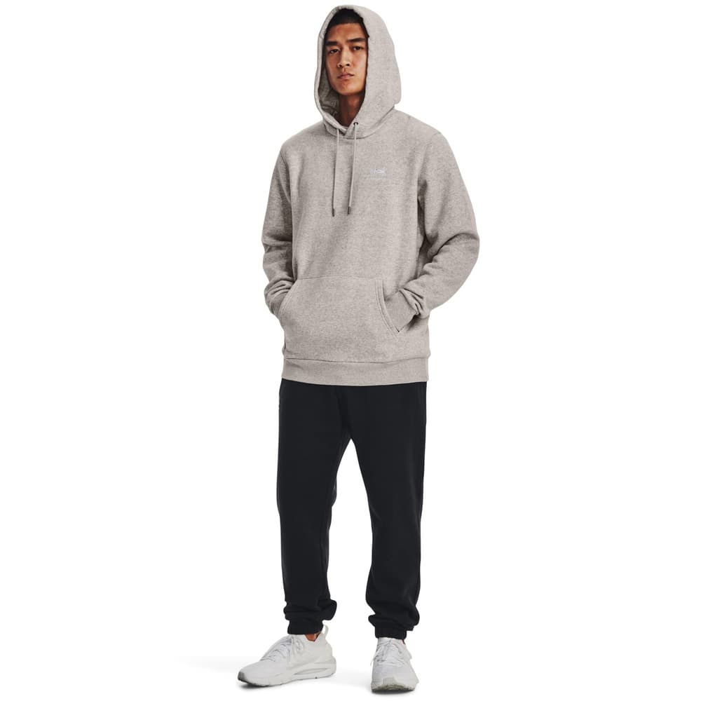 Essential Fleece Hoodie Ghost Gray Medium Heather/White, view: 3
