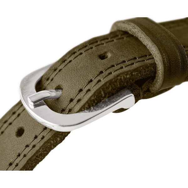 Collar Lemvig 55/M Leather Cognac/Olive Green, view: 2