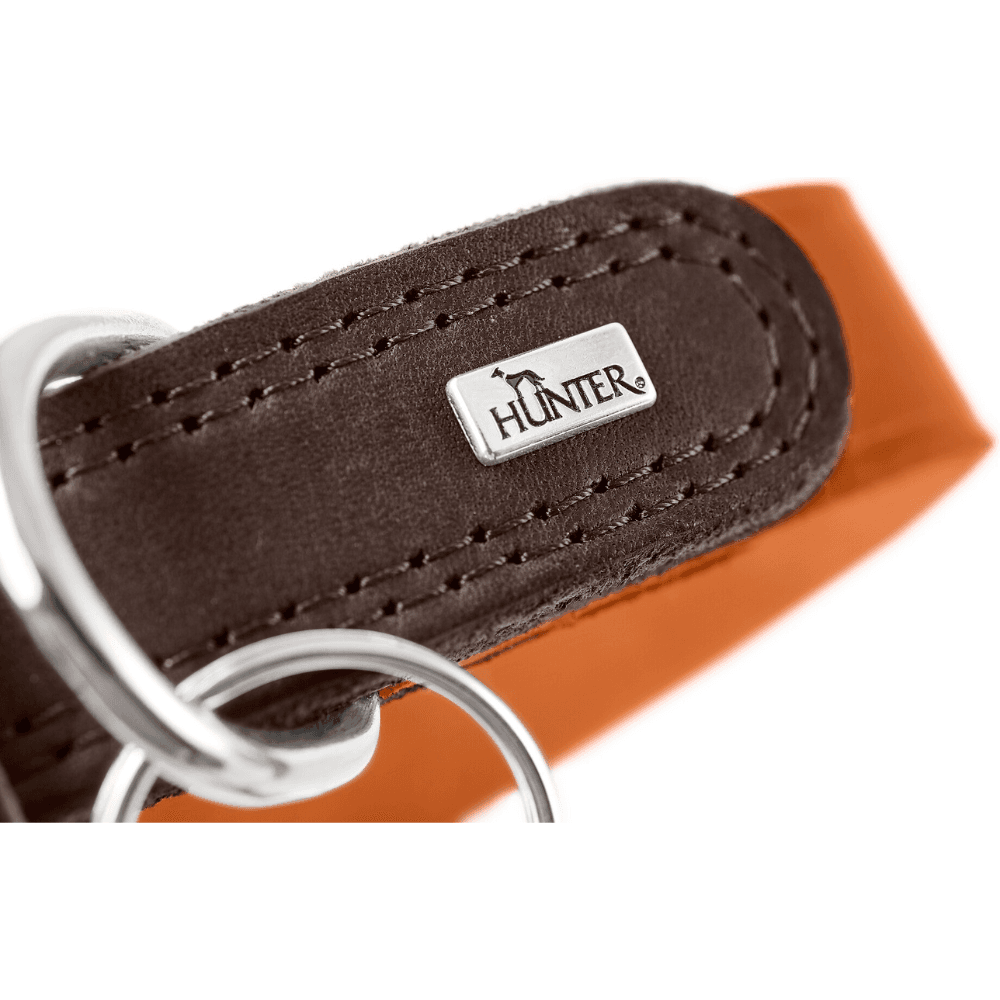 Collar Lemvig 45/S Leather Orange/Dark Brown, view: 1