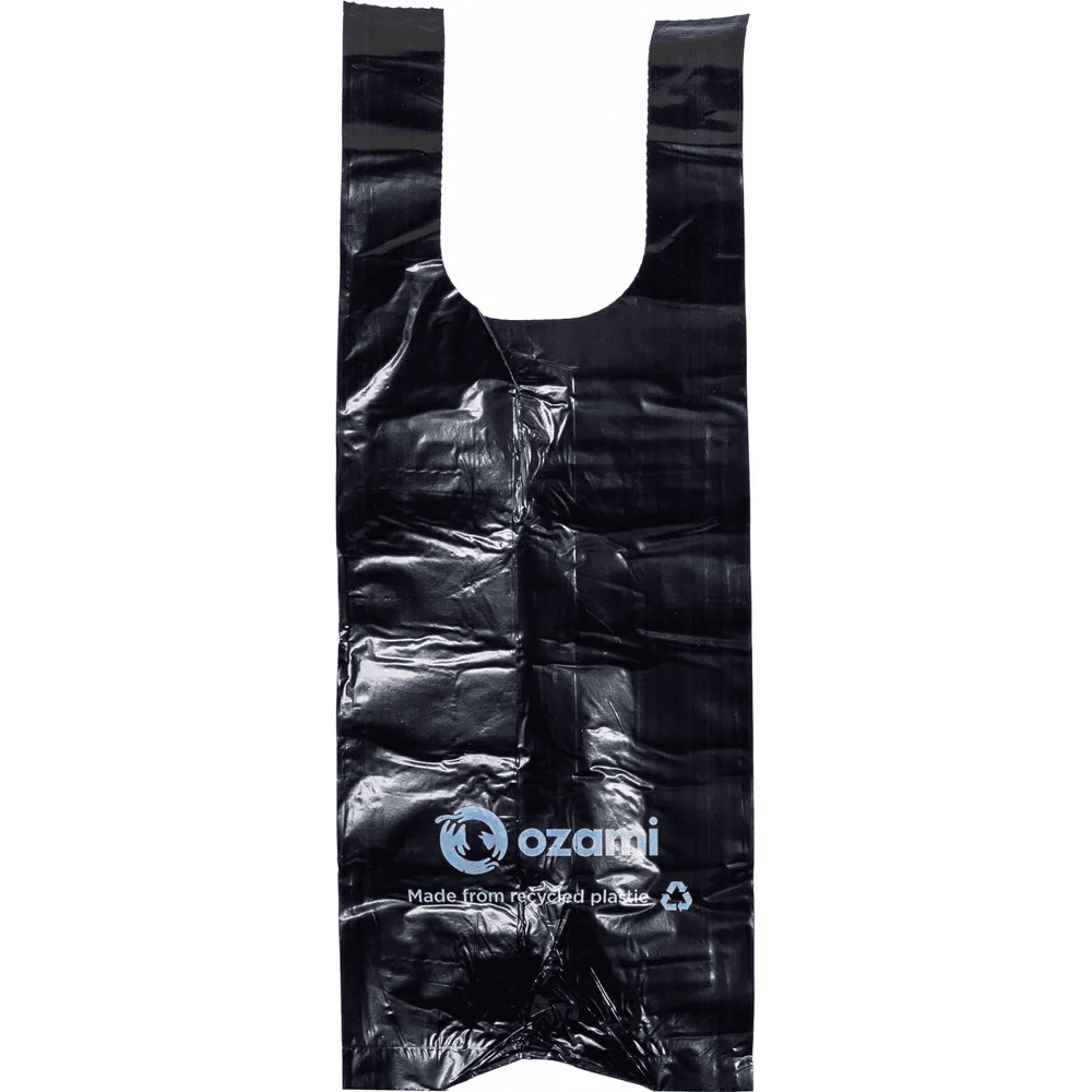 Dog Poop Bag with Handle Black 130x340 mm, view: 1