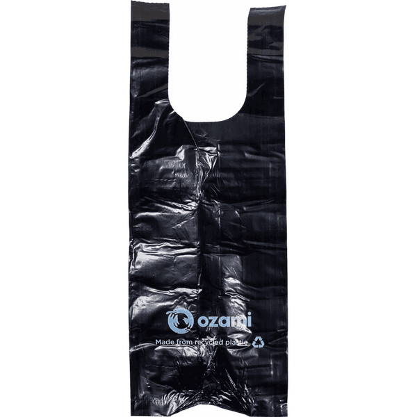 Dog Poop Bag with Handle Black 130x340 mm, view: 1