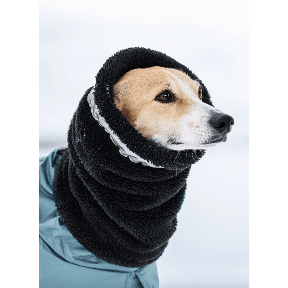 Plush Tube Scarf M Black, view: 2