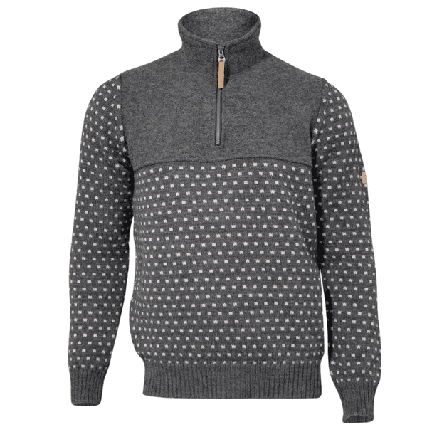 M's Sverre Half Zip Grey, view: 0