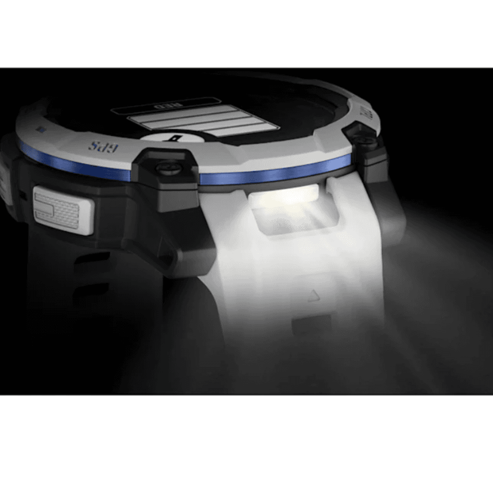 Instinct 3 - 45 mm, Solar Whitestone With Whitestone/Bolt Blue Silicone Band, view: 14