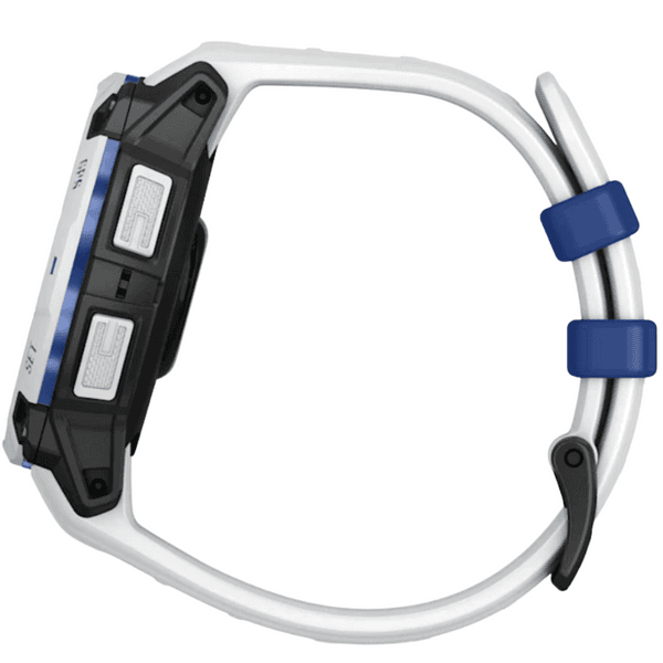 Instinct 3 - 45 mm, Solar Whitestone With Whitestone/Bolt Blue Silicone Band, view: 16