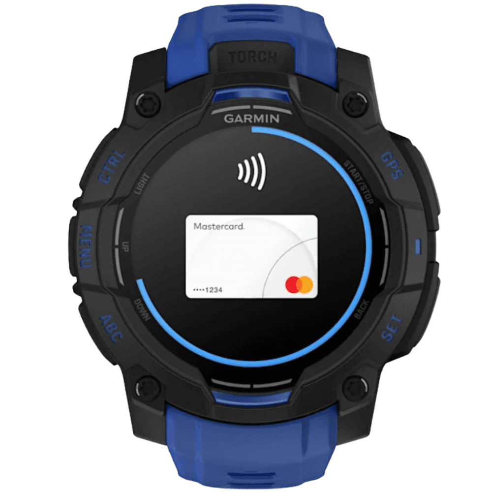 Instinct 3 - 45 mm, Amoled Black With Bolt Blue/Black Silicone Band, view: 8