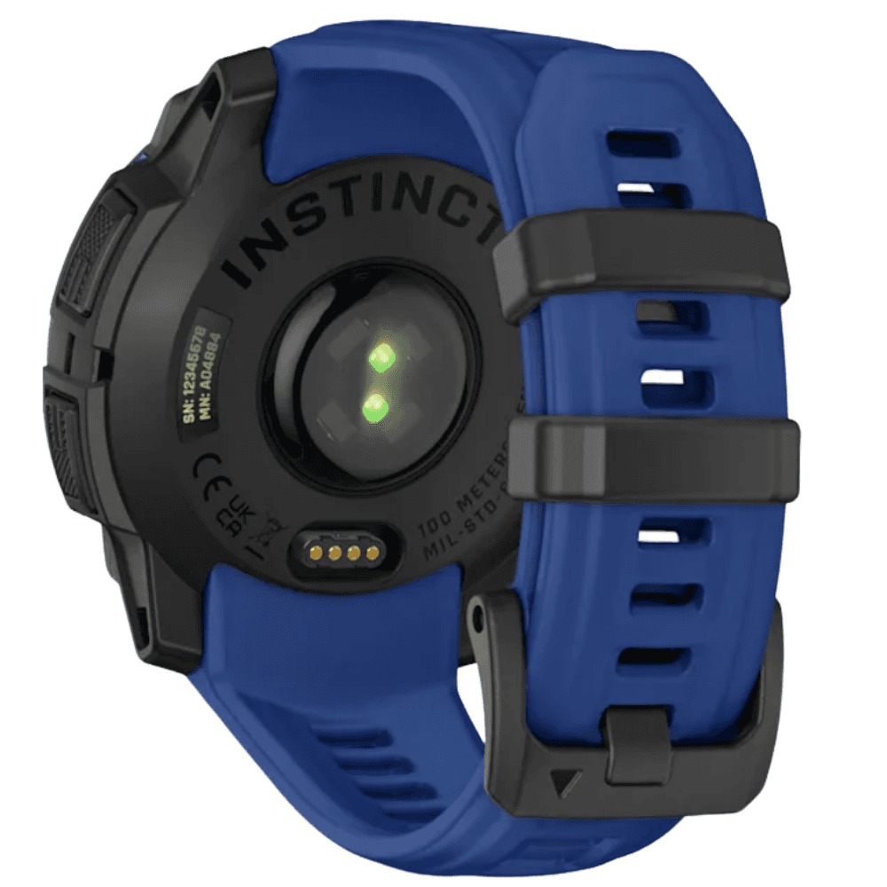 Instinct 3 - 45 mm, Amoled Black With Bolt Blue/Black Silicone Band, view: 9