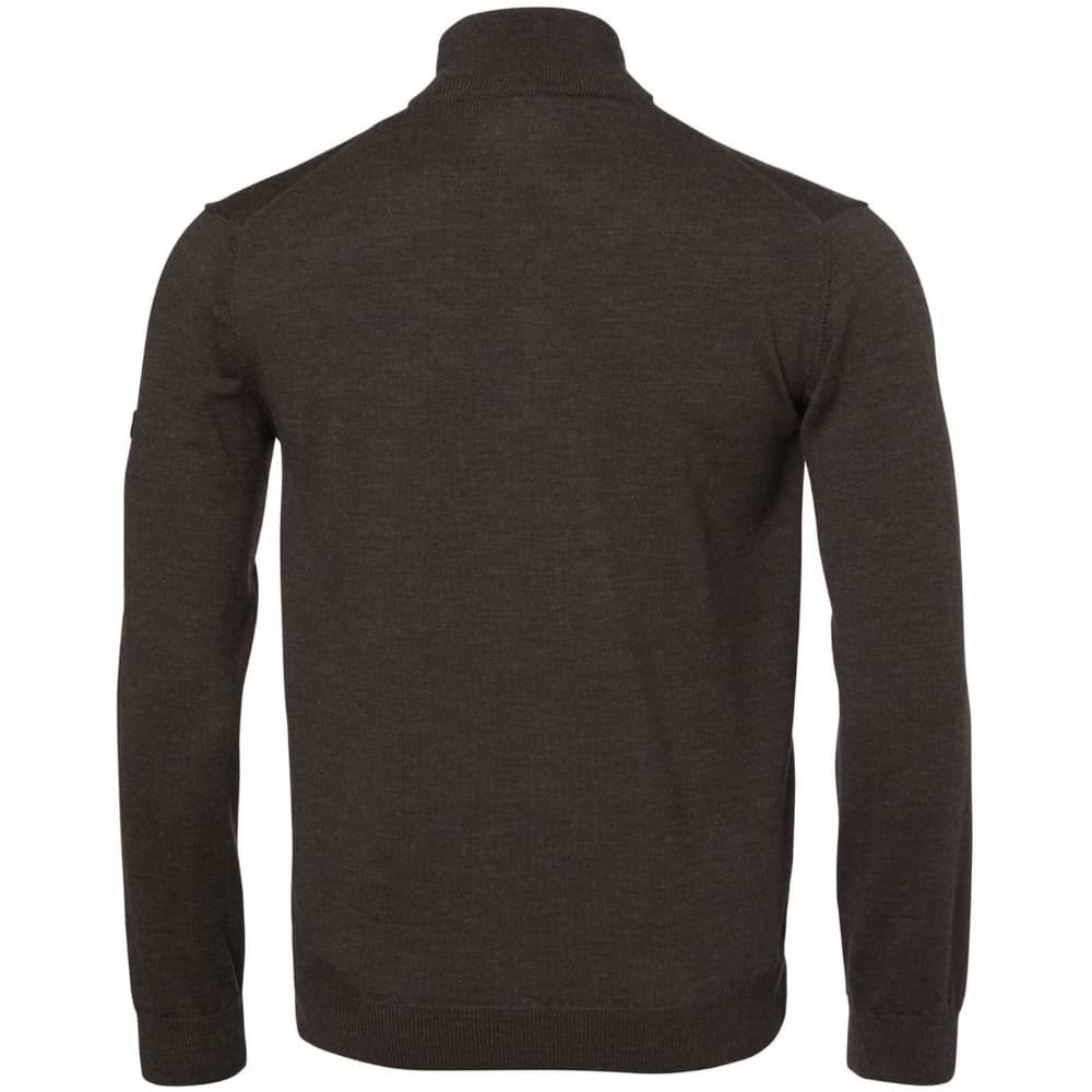 Aston Half Zip Merino Pullover Men Dark Green, view: 1