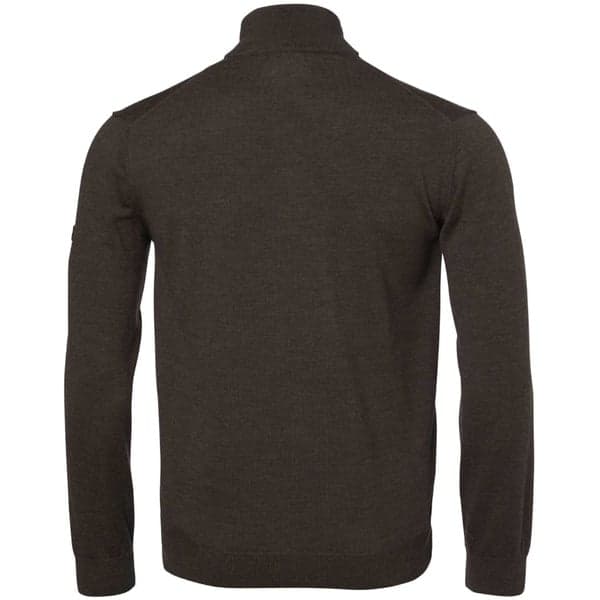 Aston Half Zip Merino Pullover Men Dark Green, view: 1