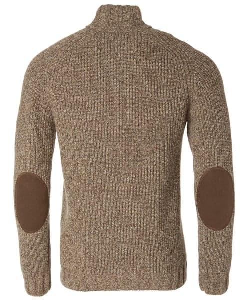 Groby Half Zip Ol Pullover Saddle Brown Neps, view: 1