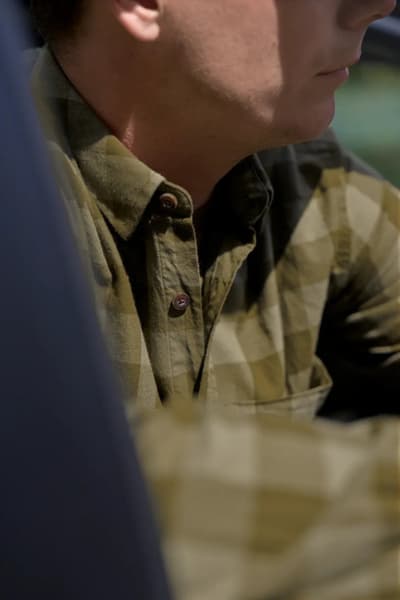 Scandinavian L/S Unisex Dark Olive Check, view: 6