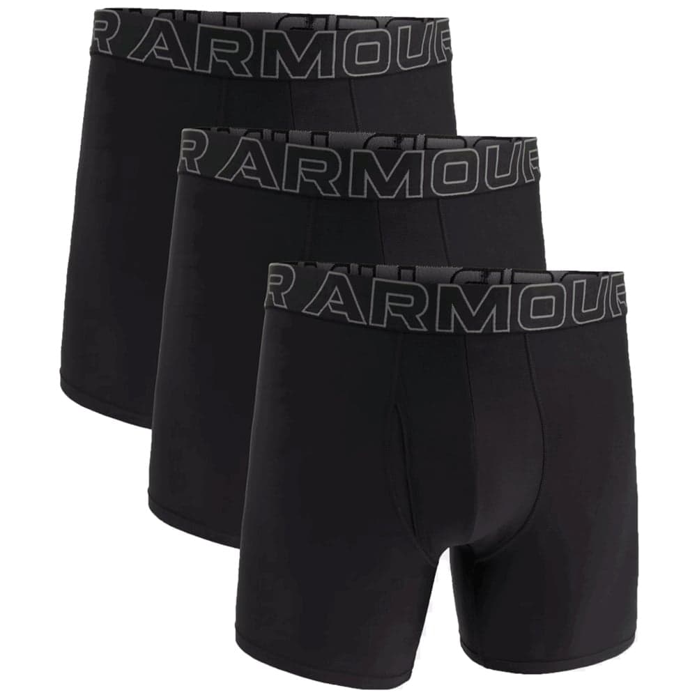 UA Performance Tech Solid 6" 3-pack Black, view: 0