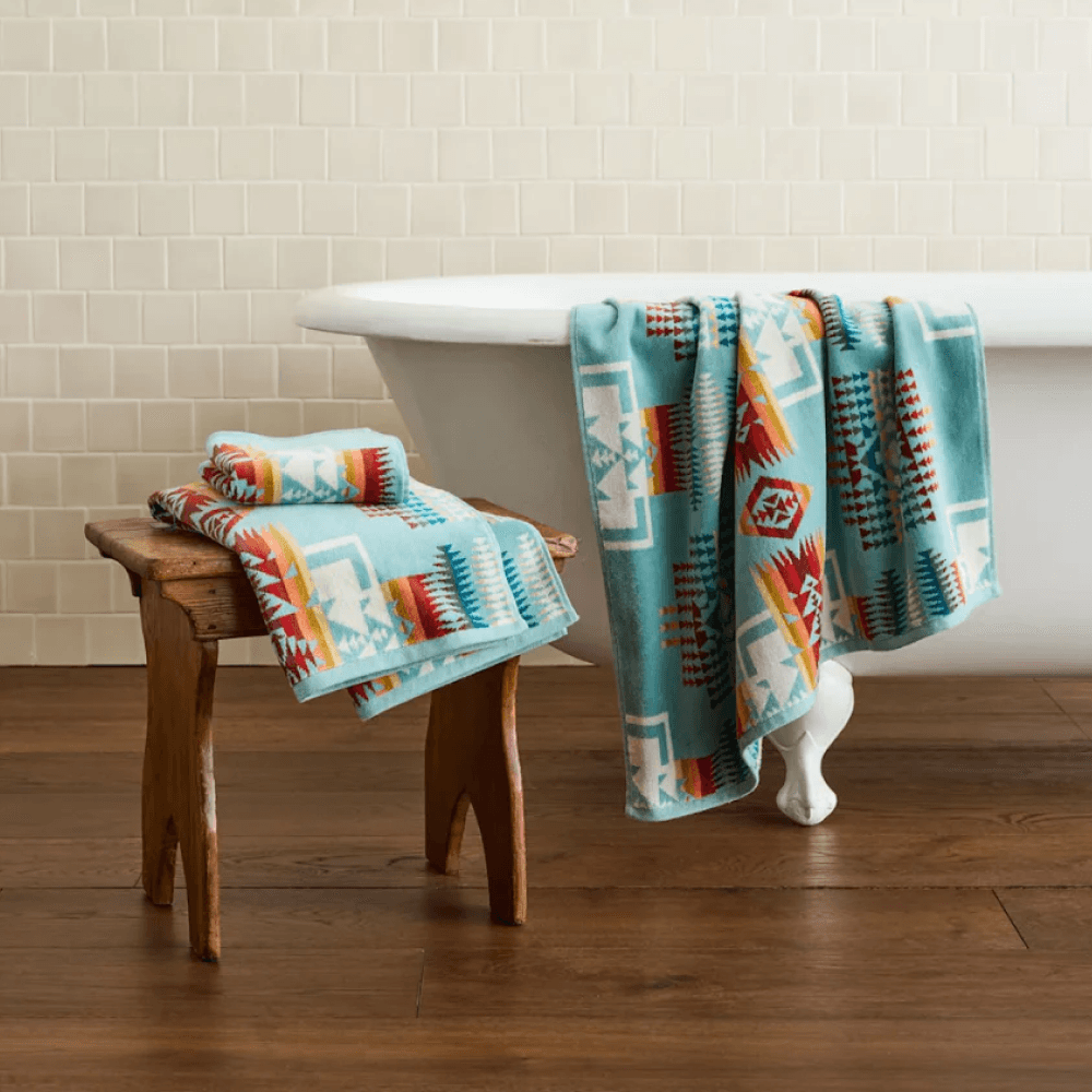 3 Piece Towel Set Aqua, view: 6