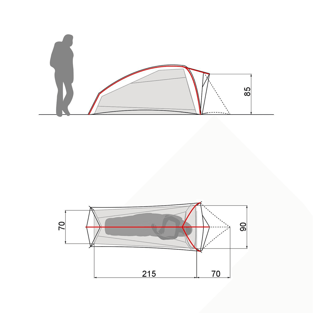 Ultralight Hogan 1P Wild Lime, view: 9