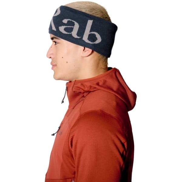 Rab Knitted Logo Headband Tempest Blue/Light Zinc, view: 2