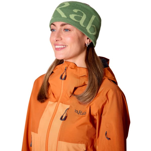 Rab Knitted Logo Headband Dark Fig Green/Fig Green, view: 1