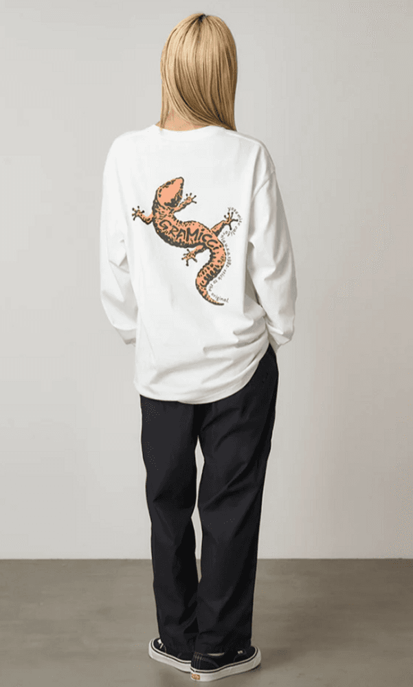 Gecko L/S Tee White, view: 4