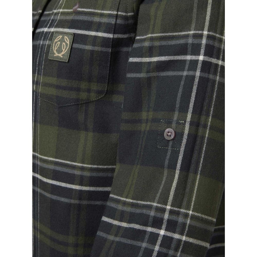 W's Heron Flannel Shirt October Green Checked, view: 2