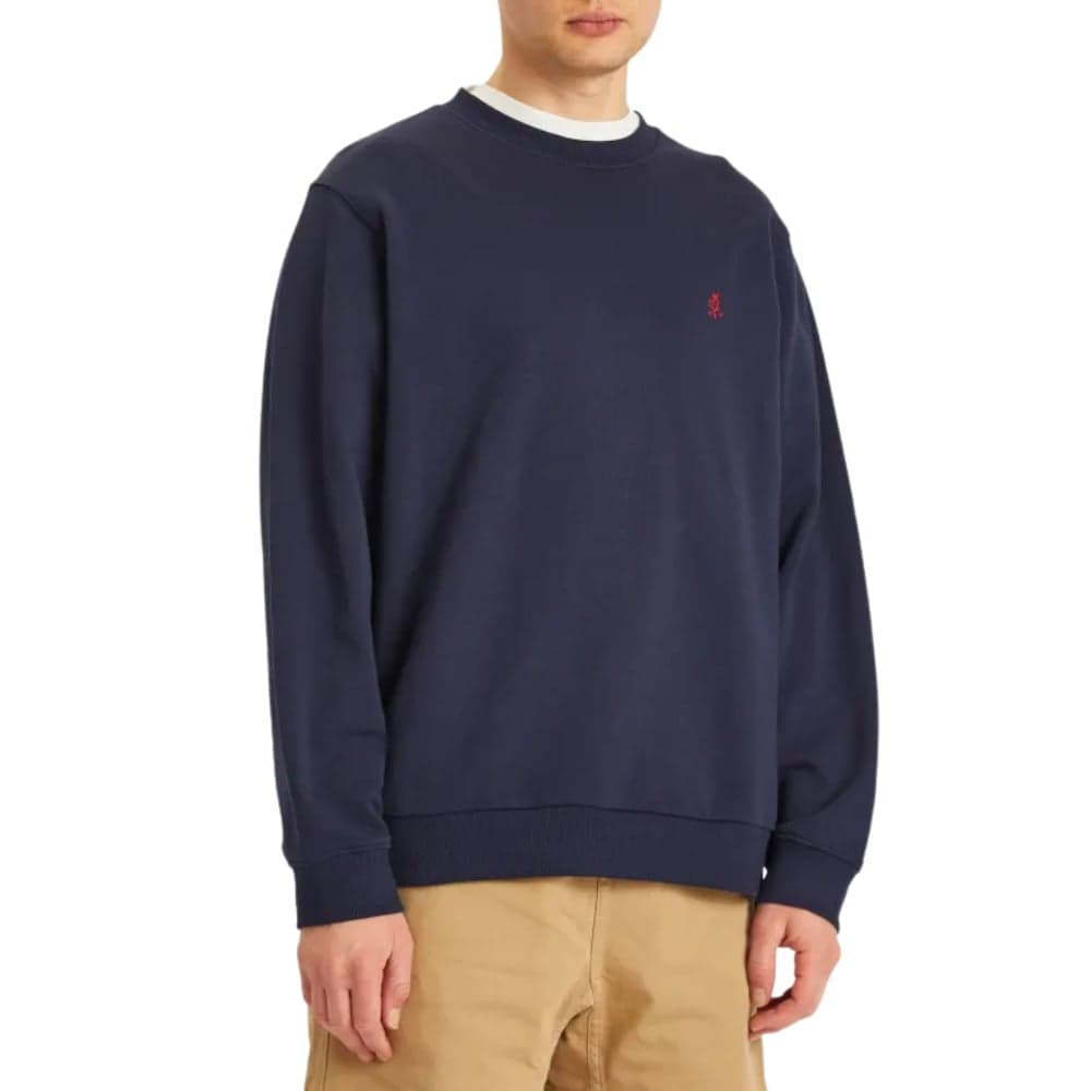 One Point Crew Sweatshirt Dark Navy, view: 2