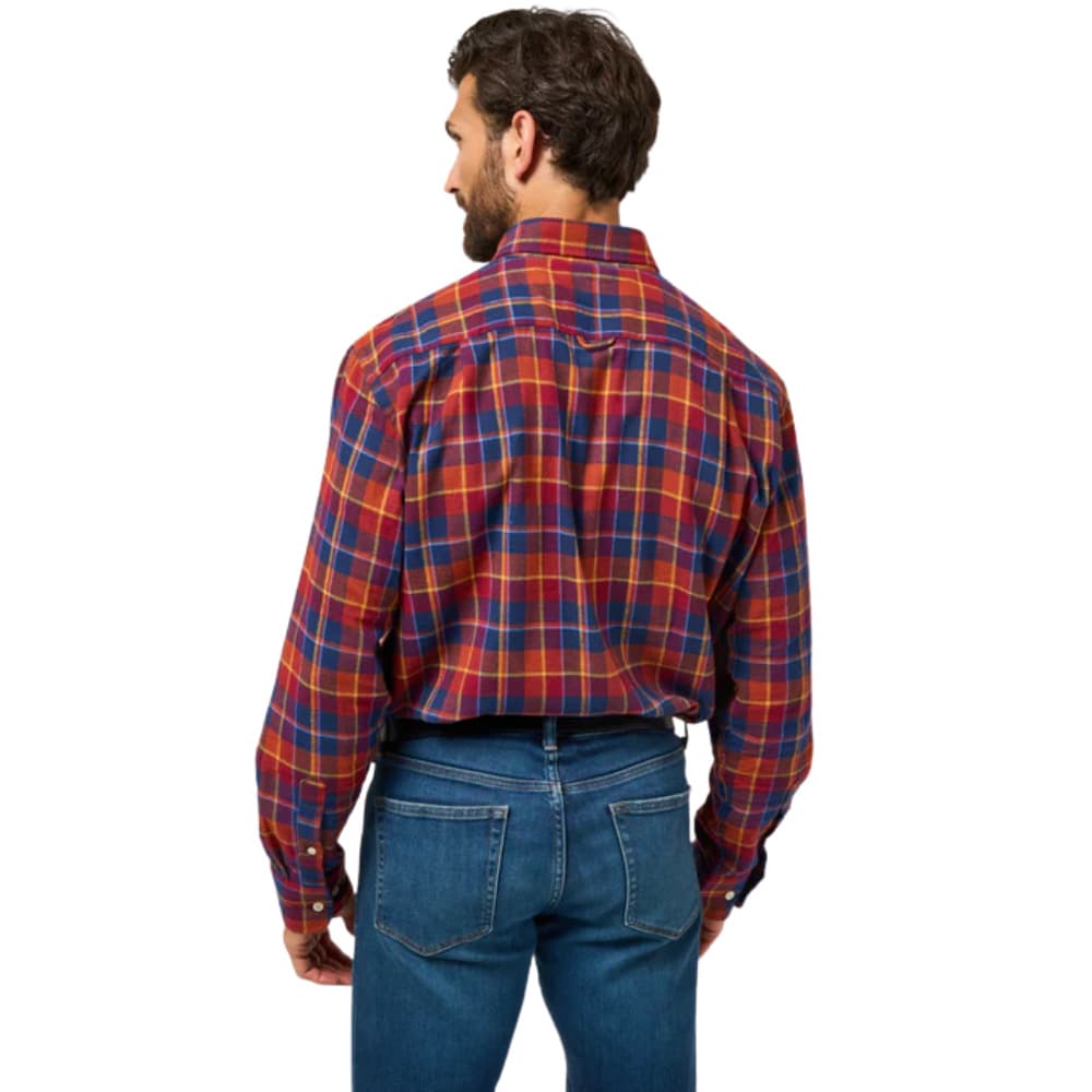 M's Ilkley Flannel Shirt Red Check, view: 3