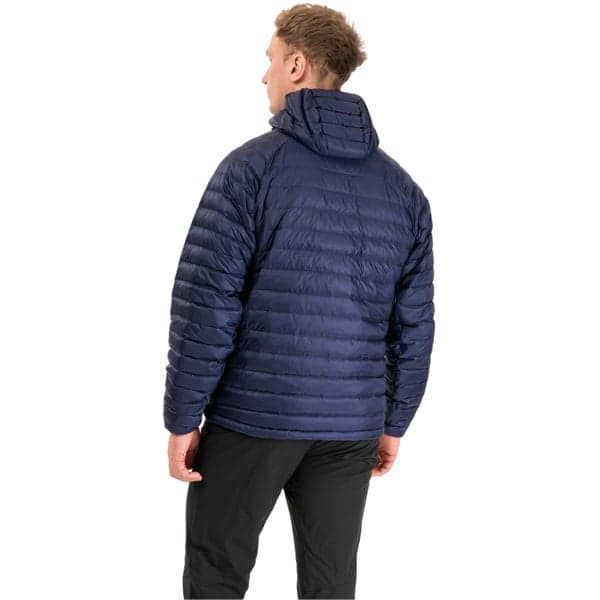 M's Vaagaa Light Down Jacket Hood Navy Blue/Alert Orange, view: 4