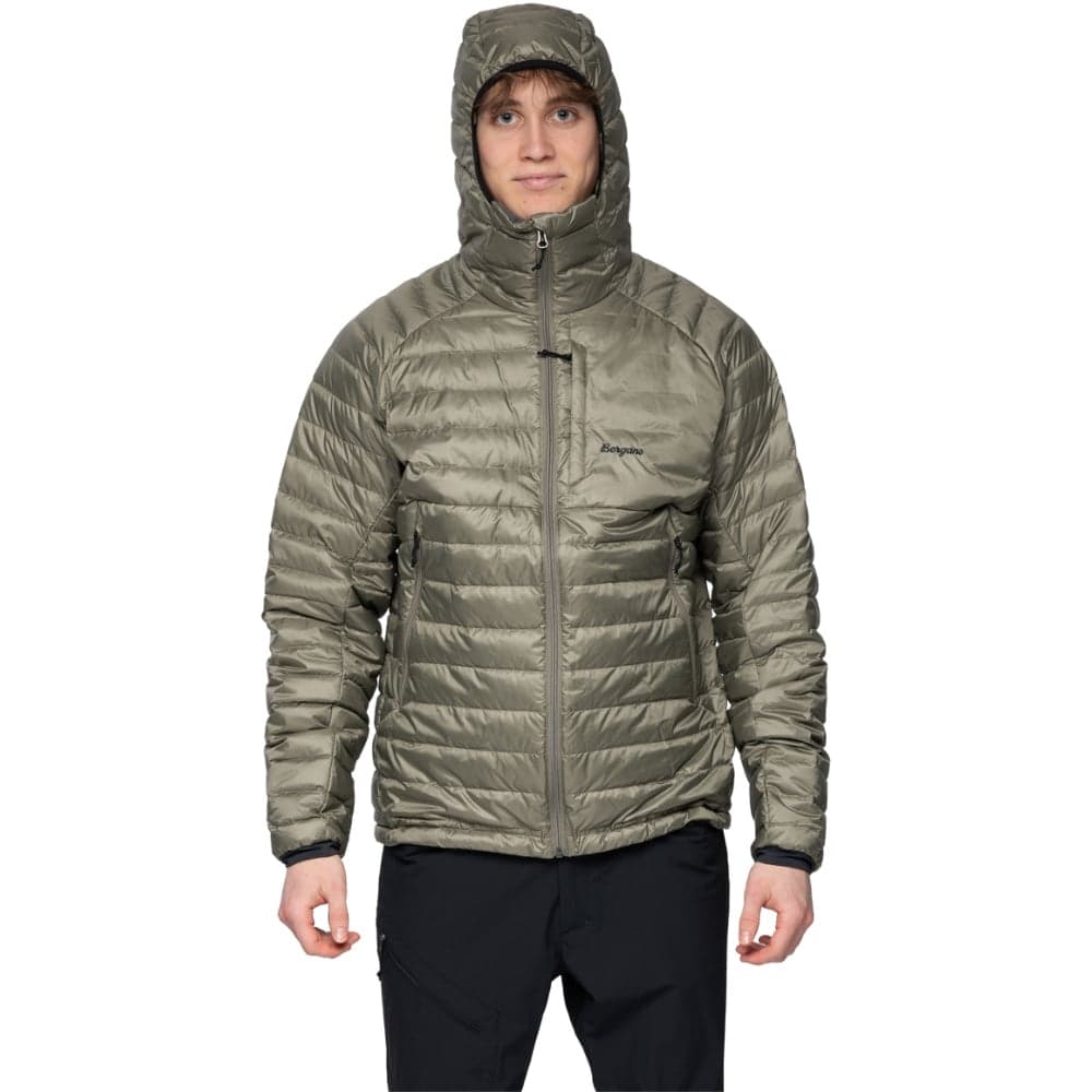 M's Vaagaa Light Down Jacket Hood Green Mud, view: 5
