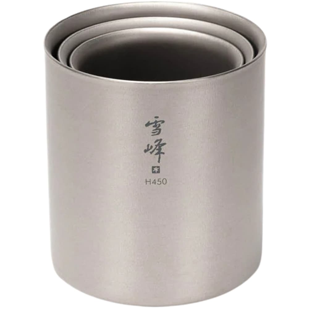 Titanium Double Wall H450 Stacking Mug, view: 2