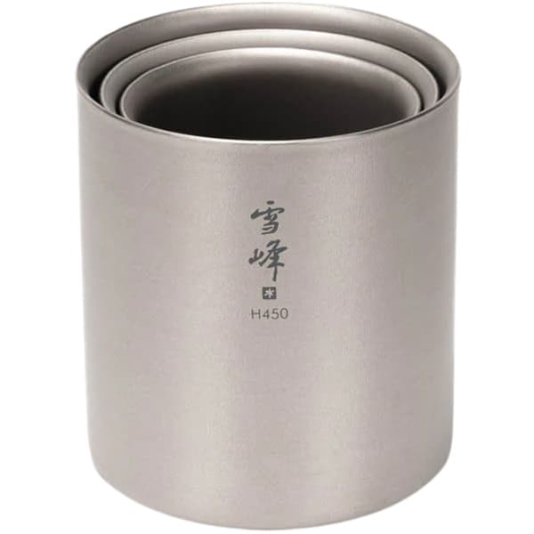 Titanium Double Wall H450 Stacking Mug, view: 2