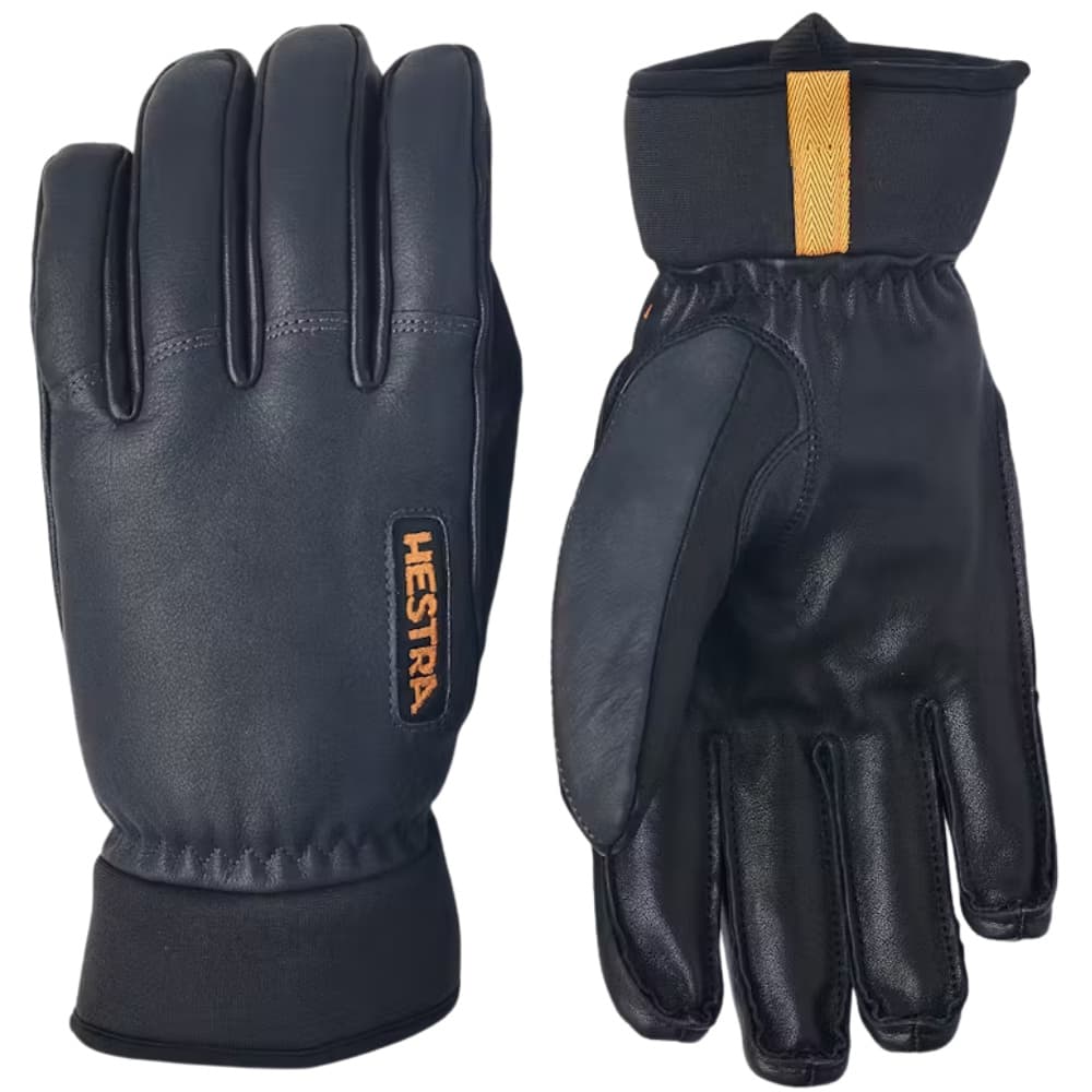 Army Leather Wool Terry 5 Finger Grey, view: 0