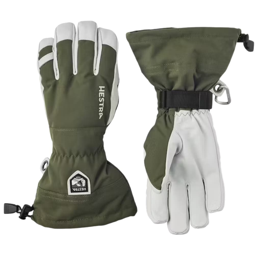 Army Leather Heli Ski 5 Finger Olive, view: 0
