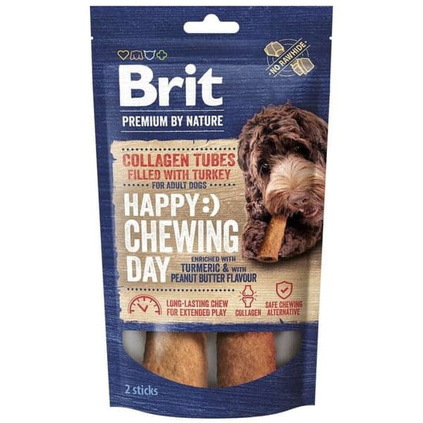 productImage: Collagen Tuggrullar Fyllda Med Kalkon 15 cm x 20 mm 2 Pcs