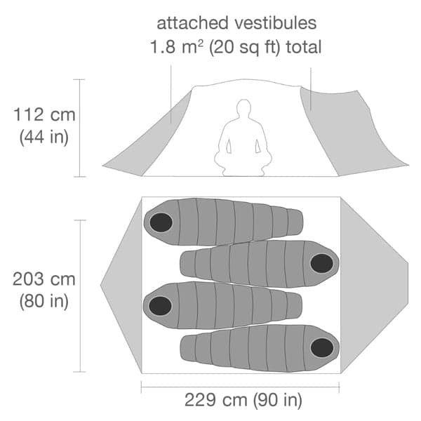 Bombshelter Tent Yellow Yellow, view: 4