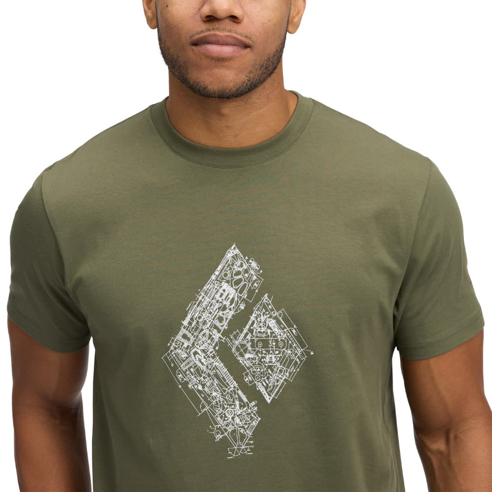 M's Engineered Diamond SS Tee Tundra, view: 1