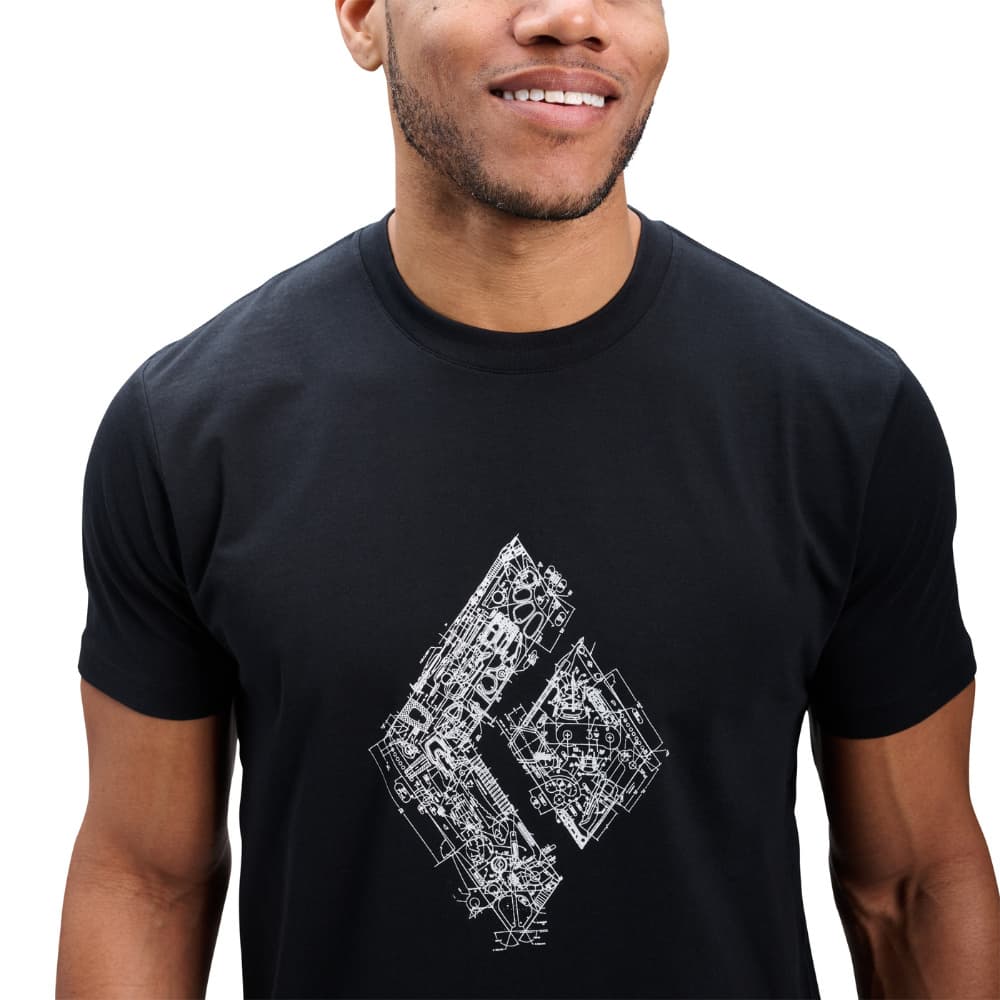 M's Engineered Diamond SS Tee Black, view: 1