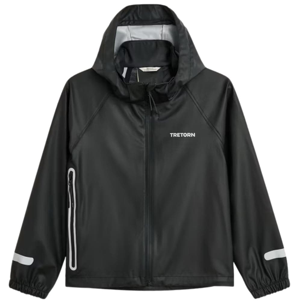 Kids Packable Rainbreaker Set Black, view: 2