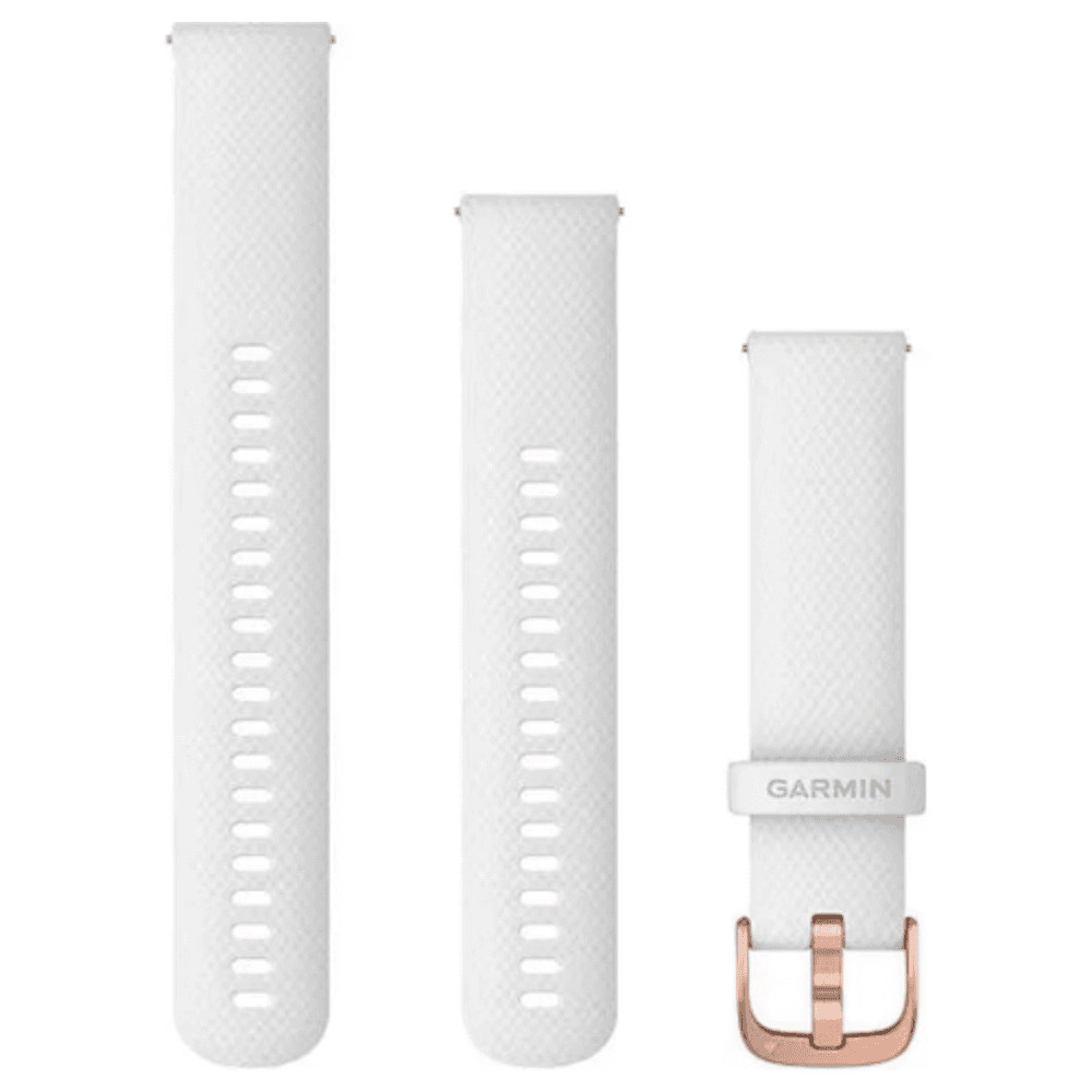 QuickRelease silikonarmband 20mm vit/rosguld, view: 0