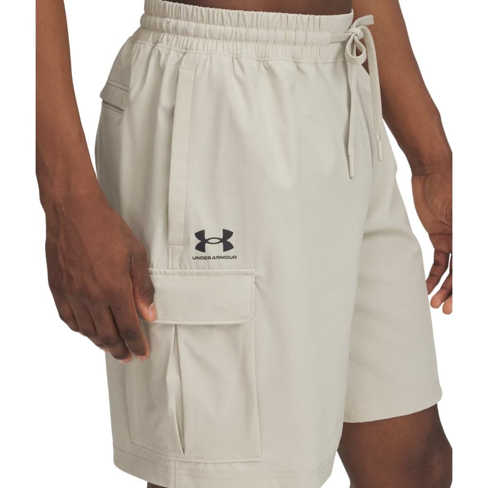 Ua Vibe Woven Cargo Short Khaki Base / Black, view: 2