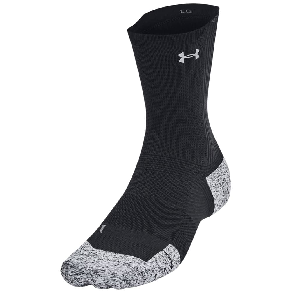 UA Velociti Run Cushion Unisex 3-pack Mid-Crew Socks Black, view: 1