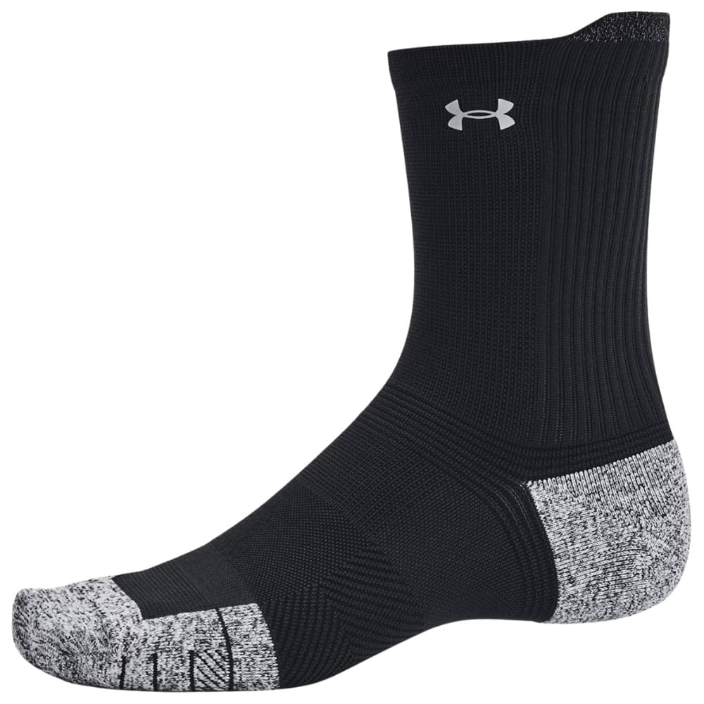 UA Velociti Run Cushion Unisex 3-pack Mid-Crew Socks Black, view: 3