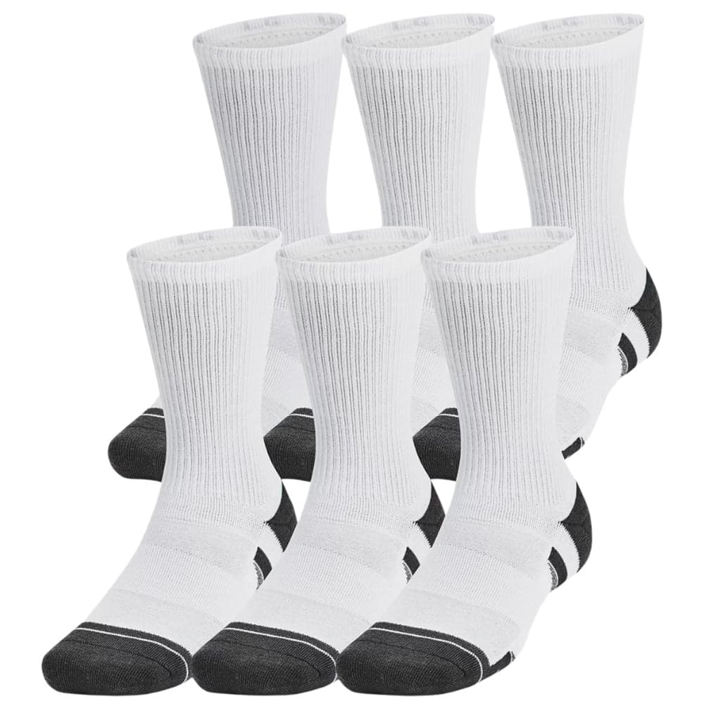 UA Performance Tech Crew Unisex 6-pack White, view: 0