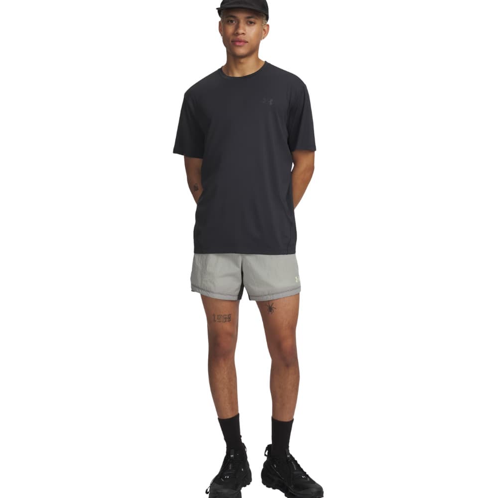 UA M's Trail Run 5' Lined Short Titanium, view: 3