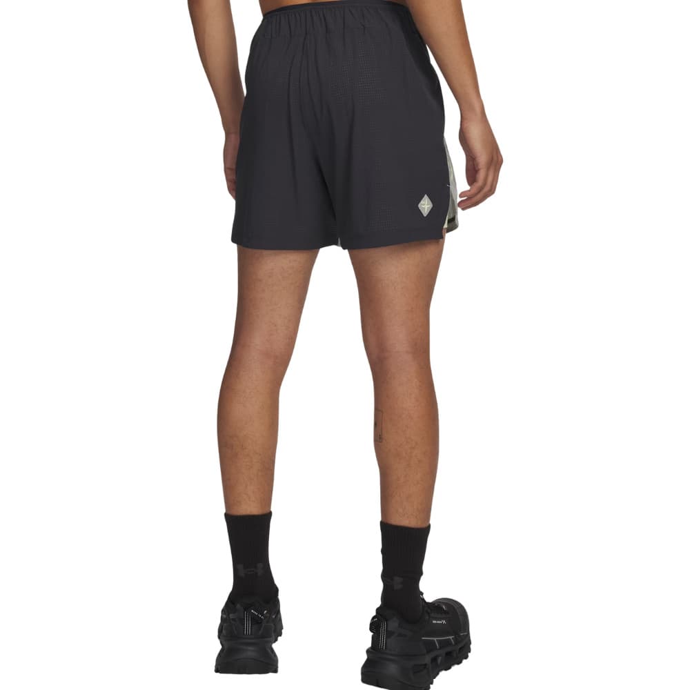 UA M's Trail Run 5' Lined Short Titanium, view: 1