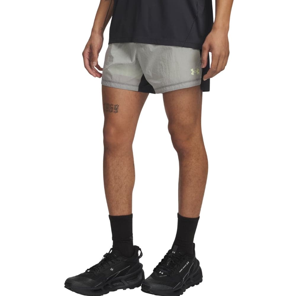 UA M's Trail Run 5' Lined Short Titanium, view: 0