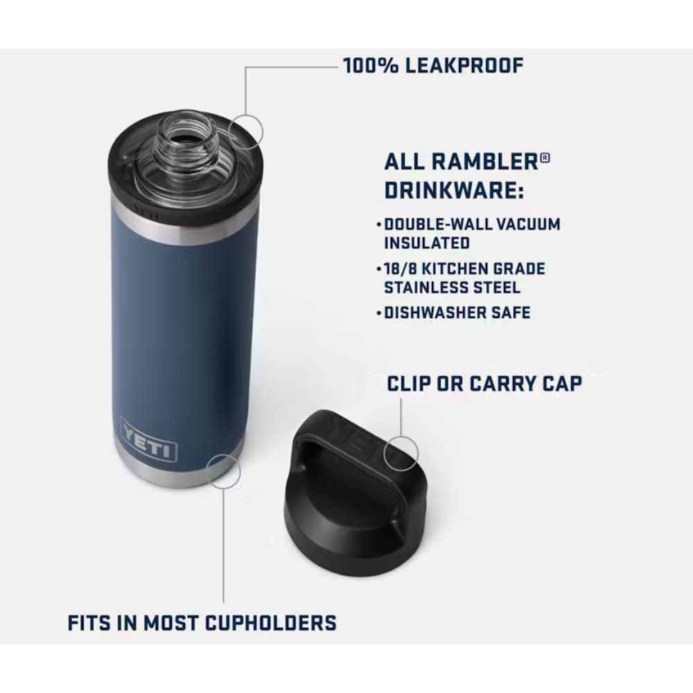 Rambler 18 oz Color-Matched Bottle Chug Cap Ridgeline, view: 2