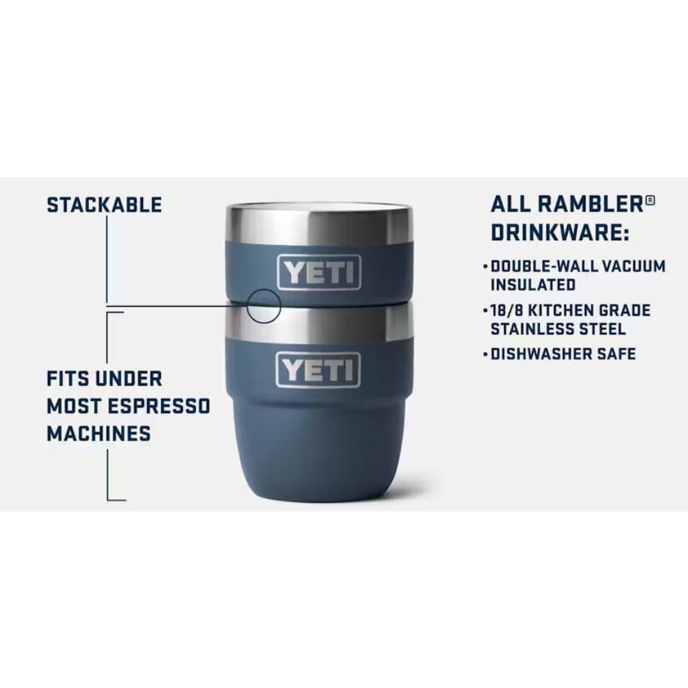 Rambler 4 oz Stackable Cups 2-pack Ridgeline, view: 3