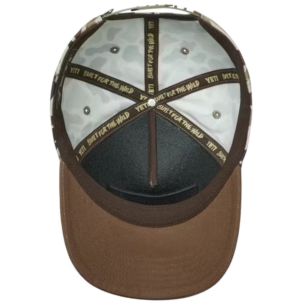 Logo Woven Flat Brim Snapback Hat Camo, view: 4