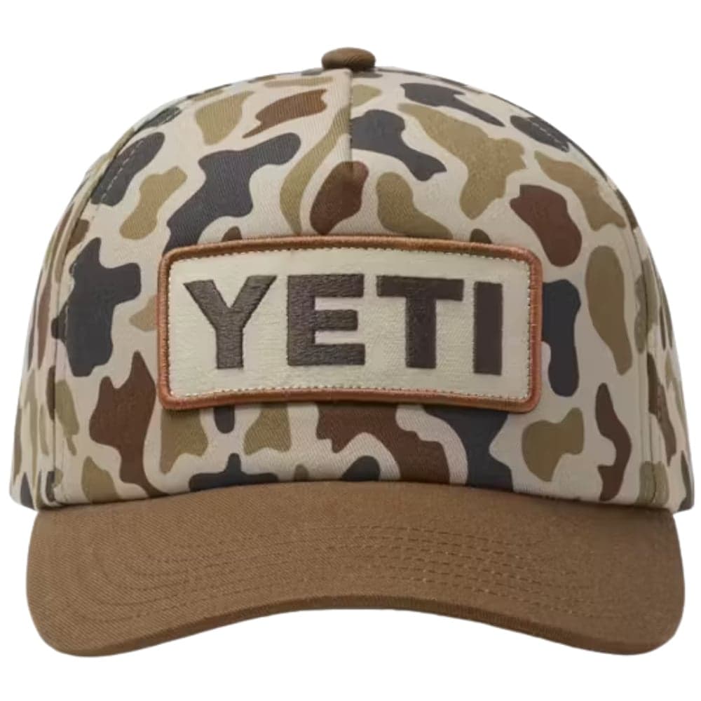Logo Woven Flat Brim Snapback Hat Camo, view: 1